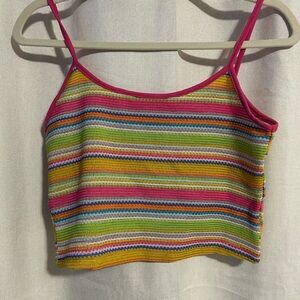 Colorful Striped Women's Tank Top